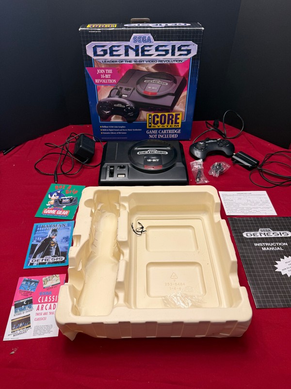 Original Sega Genesis 1 (Model 1601) with Original Box! All Original
