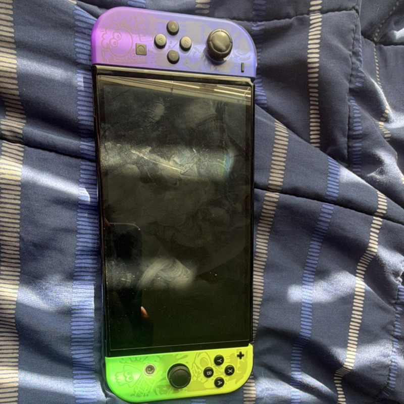 Nintendo Switch Splatoon 3 Edition Console Purple Green Joy-Con Handheld System
