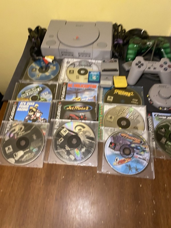 Sony Playstation One PS1 Console Lot w/ 11 Games & Accessories *TESTED* gallery
