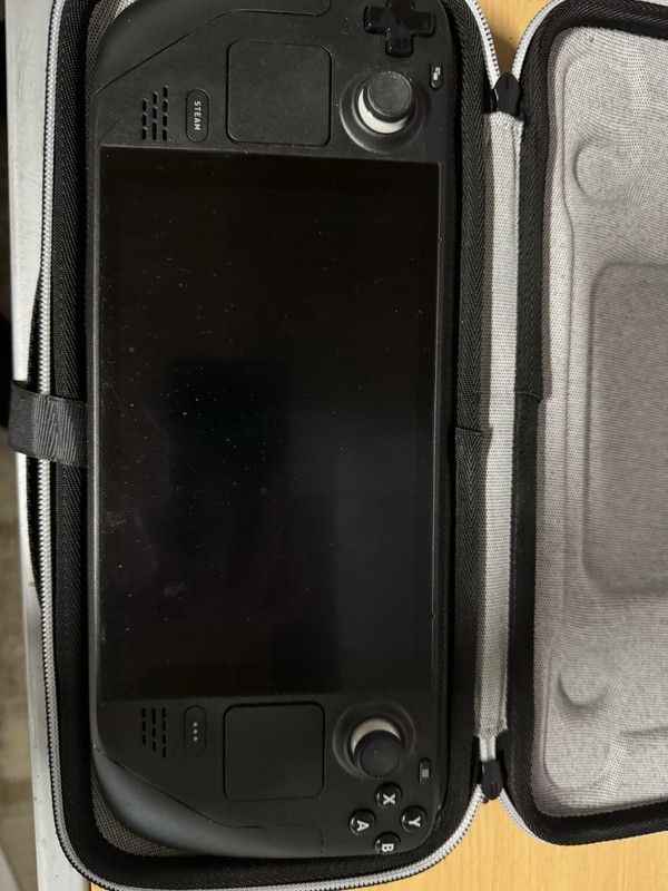 Valve Steam Deck Handheld Console 512GB, Black, with Charger and Case gallery