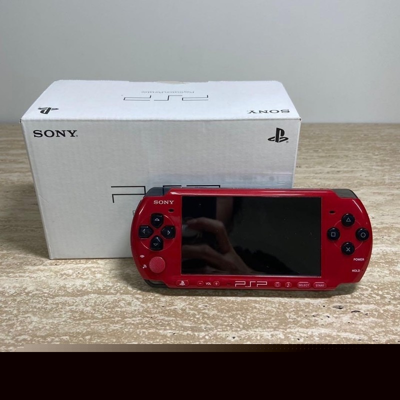 Sony PSP 3000 Value Pack Red Black Complete in Box 6719