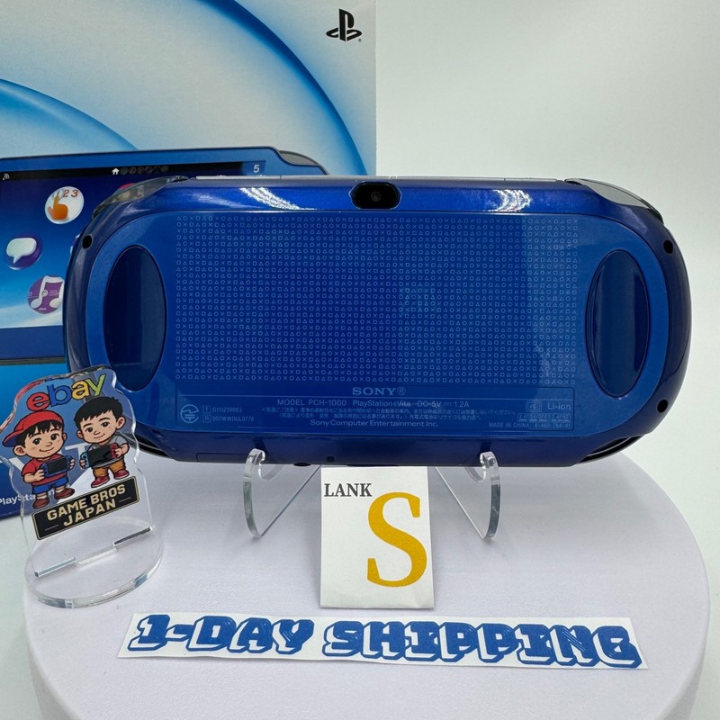 PS Vita PCH-1000 ZA04 Sapphire Blue Console Region free Tested Working LANK S gallery