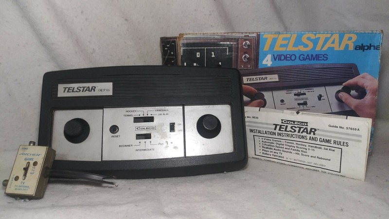 Telstar Alpha By Coleco 4 Video Games, 1977, see pictures, NO A/C Adaptor