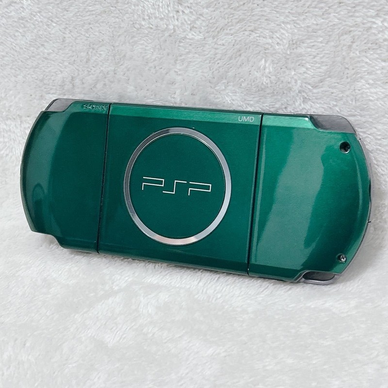 Near Mint Sony PSP-3000 Console Green Rare Color Region free Tested gallery