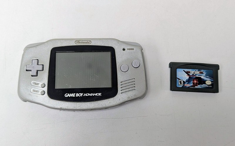 Nintendo Gameboy Advance GBA Platinum Silver Handheld Console AGB-001 Tested