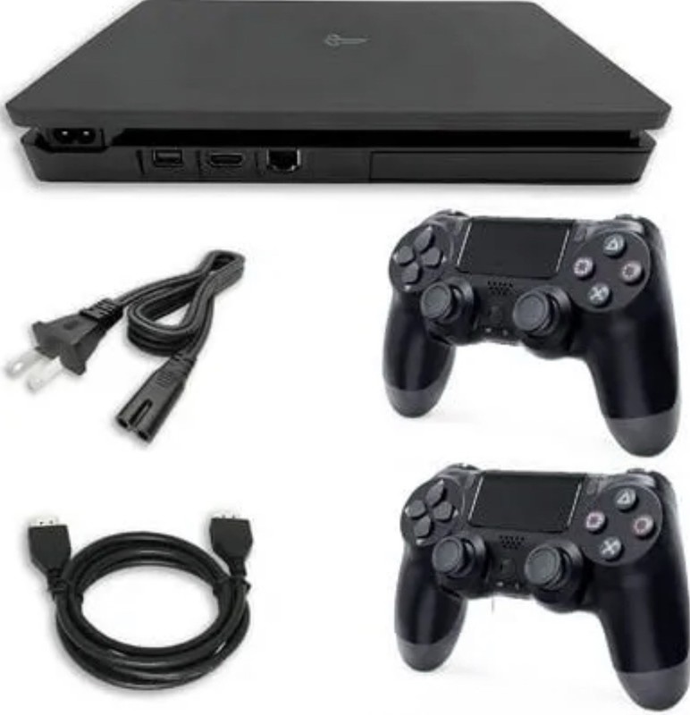 Sony PlayStation 4 Slim 500GB Black w/ 2 DualShock 4, Rugby 18, 1080p