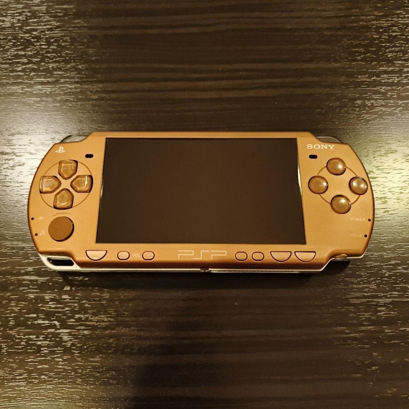 Sony PSP2000 Console Matte Bronze w/AC adapter Memory Stick USED Japan Free Ship