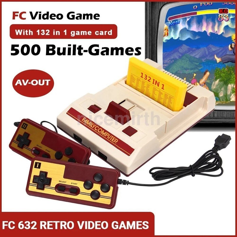 8 Bit Video Game Console Built in 500 Classic Games Family Computer TV Game Cons