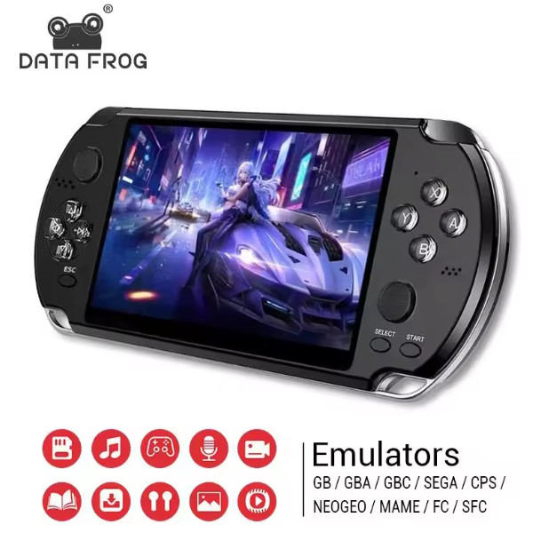 X12 5.1" Handheld Game Console 8GB Retro Video Game Player Dual Joystick 1000+ G