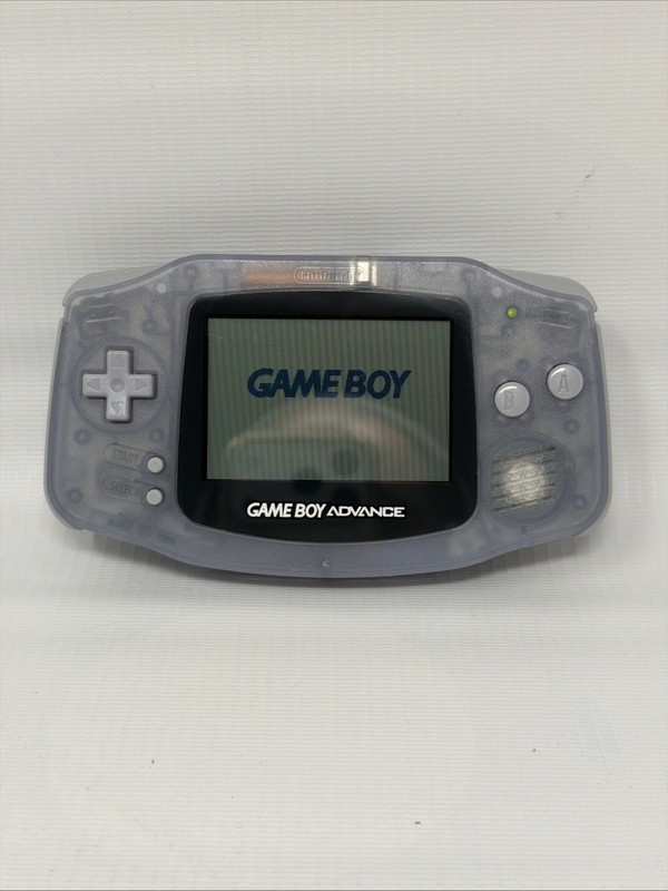 Nintendo Game Boy Advance AGB-001 Console System – Clear Glacier Excellent Rare