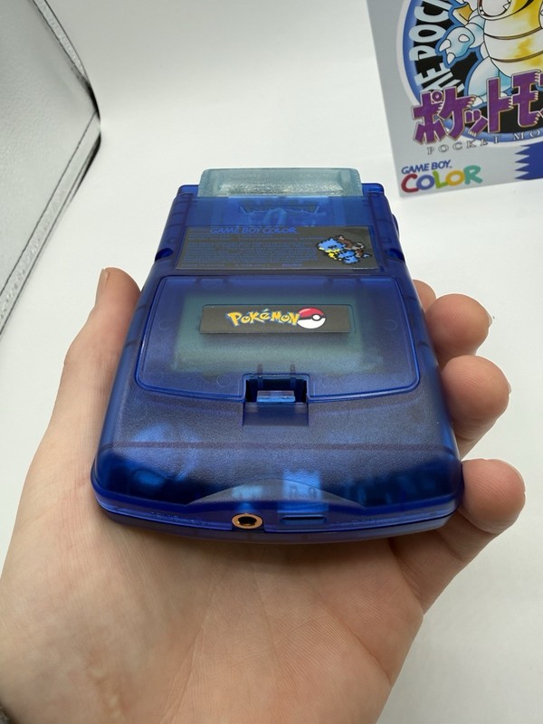Custom Blastoise USB C Rechargeable Gameboy Color W Matching Box Pokémon gallery