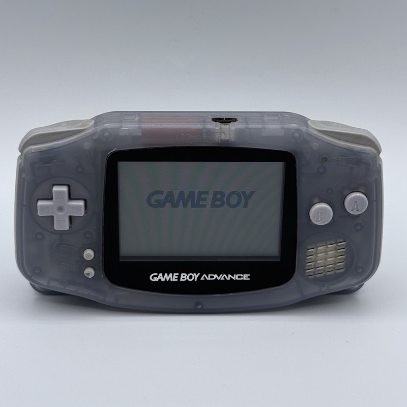 Nintendo Game Boy Advance GBA Glacier Translucent Blue AGB-001 Pelican Grip Back