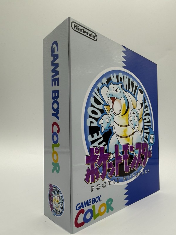 Custom Blastoise USB C Rechargeable Gameboy Color W Matching Box Pokémon gallery