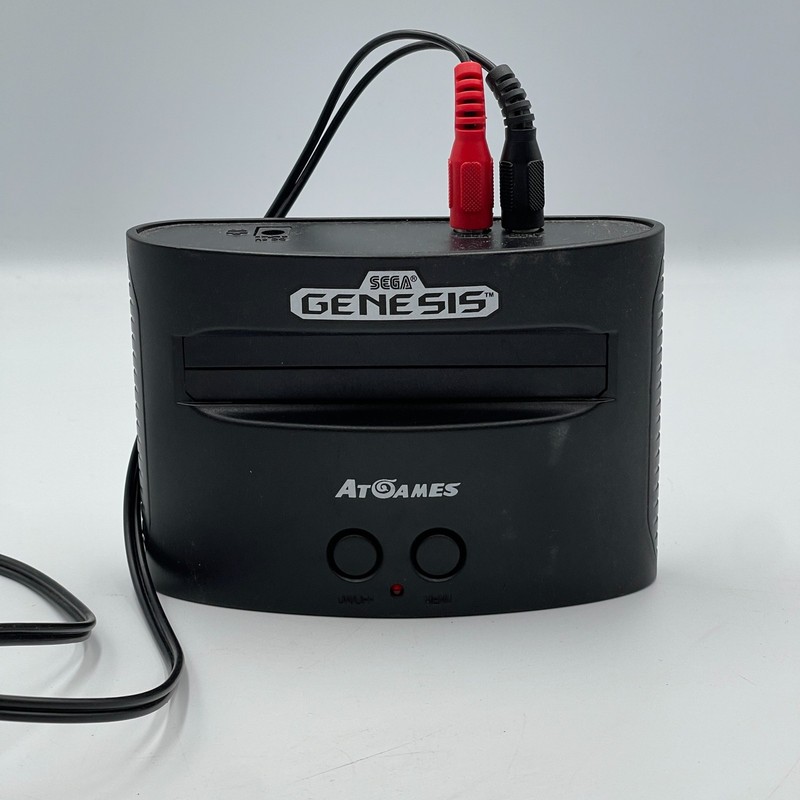 AtGames Sega Genesis Classic Game Console Black 80 Built In Games Composite RCA