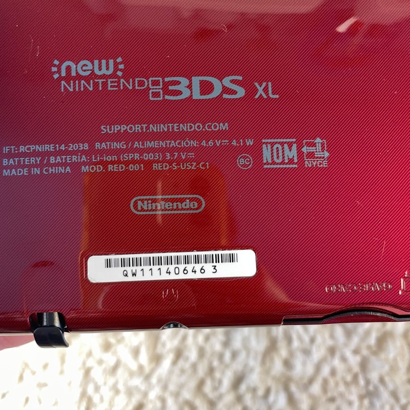Nintendo “New” 3DS XL Metallic Red Handheld Console System RED-001 FOR PARTS gallery