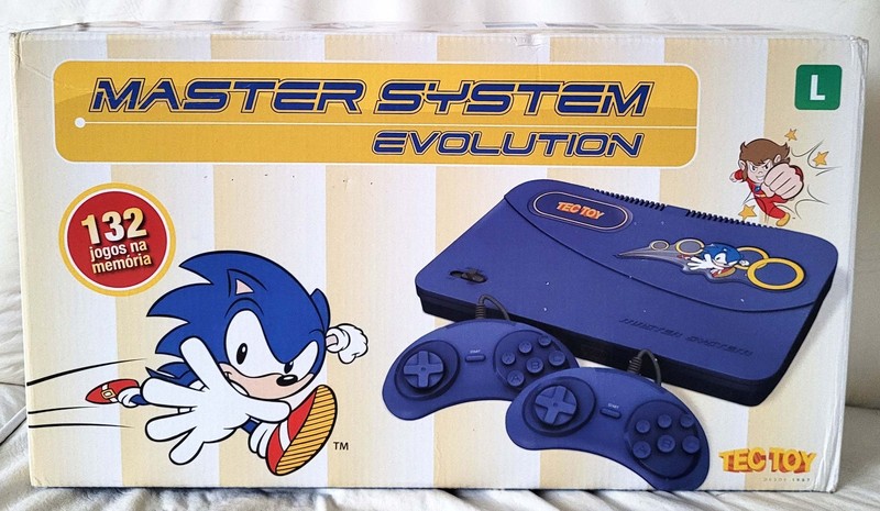 MASTER SYSTEM EVOLUTION – TECTOY BRAZIL SEGA NEW COMPLETE IN BOX W/ 132 GAMES 🔥