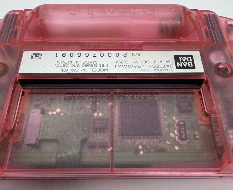 Bandai Wonder Swan Console Only Skeleton Pink WonderSwan JAPAN Handheld Used gallery