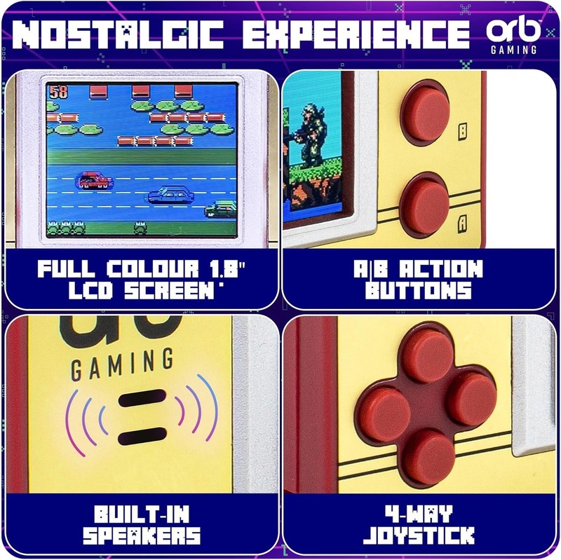 Pixel Go Retro Handheld Console – 150 Classic 8-Bit Games, 1.8" LCD, Portable... gallery