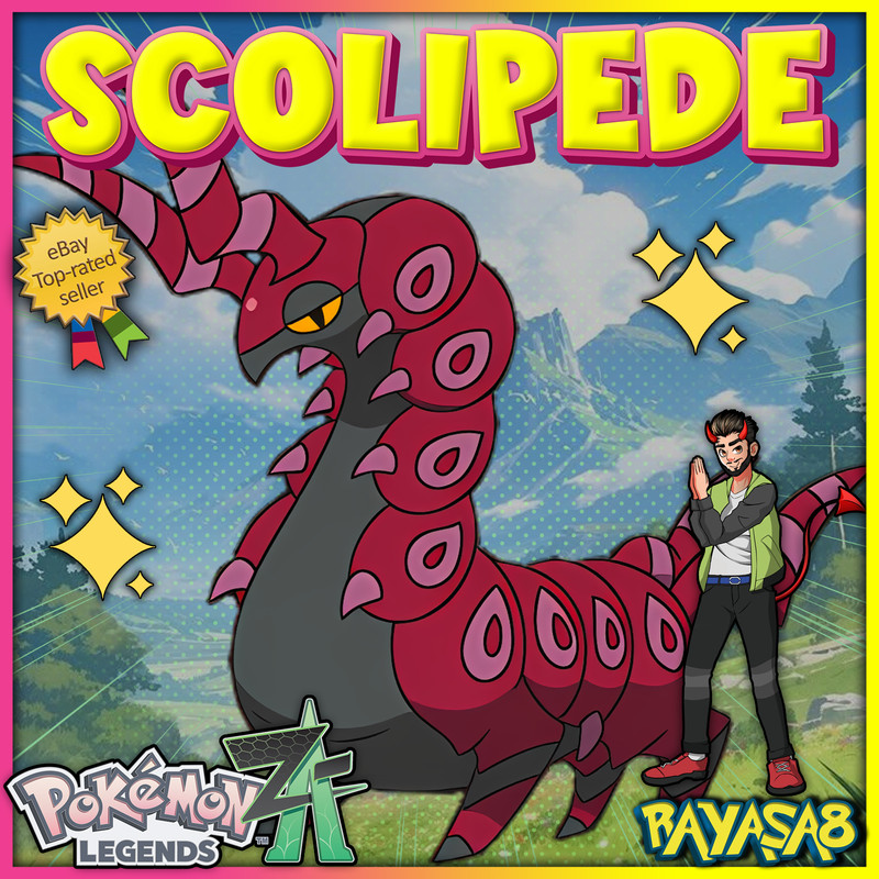 Scolipede Alpha Pokemon Legends ZA 6IV Best Stats Home🌟 Mega Evolution Shiny