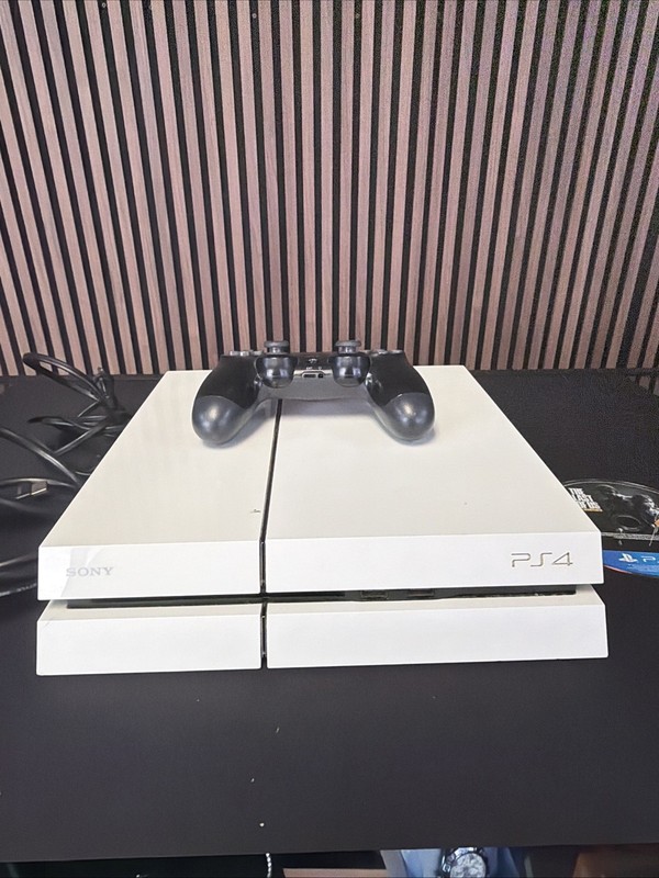 Sony PlayStation PS4 500GB White Console, OEM Dualshock 4 Controller CUH-1115A gallery