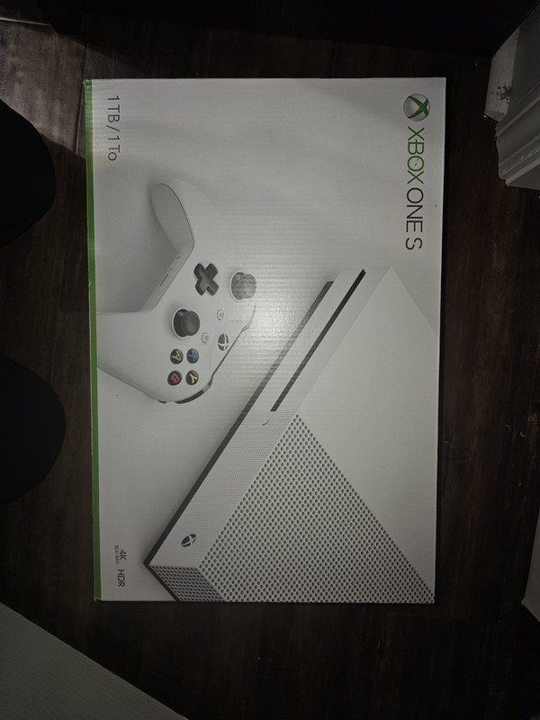 Open BOXED Microsoft Xbox One S 1TB White Gaming Console w/ controller
