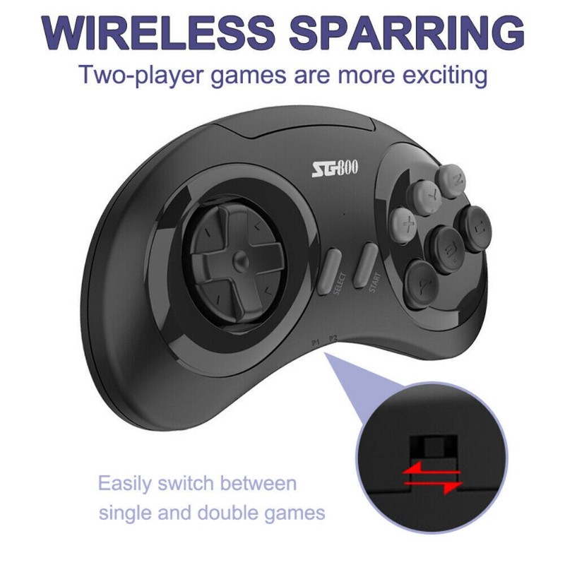 HDMI Retro TV Game Stick Console With 1500+ Games For Sega Genesis 2 Controllers gallery
