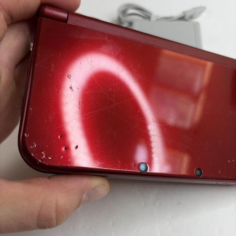 New Nintendo 3DS XL Red Console US Model - Tested! Top IPS W Charger Stylus gallery