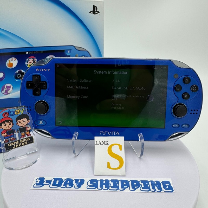PS Vita PCH-1000 ZA04 Sapphire Blue Console Region free Tested Working LANK S gallery