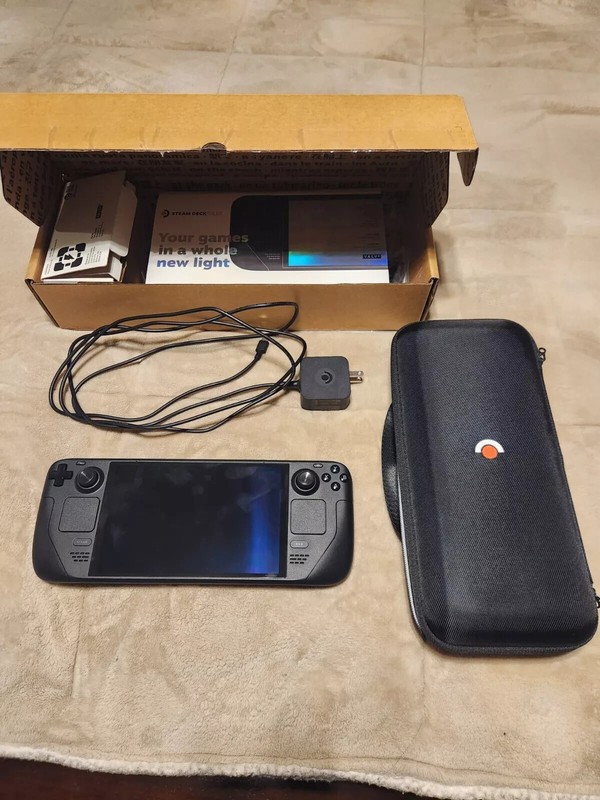 Valve Steam Deck OLED 512GB Black Handheld Console Bundle Excellent Condition