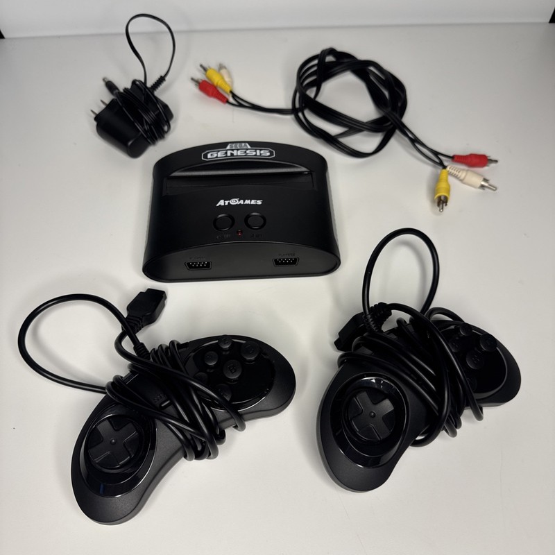 Sega Genesis Classic Mini Game AtGames Console w/ 80 Built-In Games 2 Contr