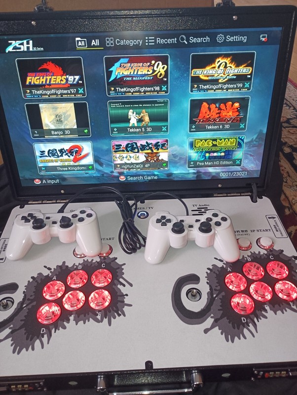 Arcade Game-System. Durable-briefcase. FHD 3D-Series. (4 players). gallery
