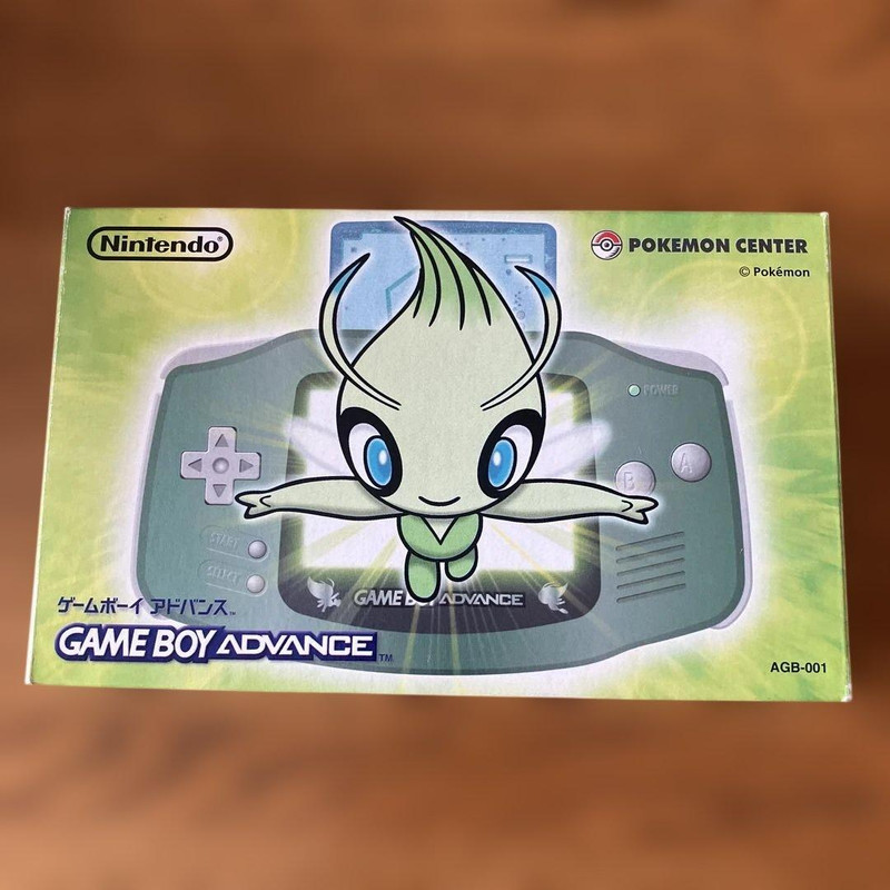 Gameboy Advance CELEBI GREEN Console AGB-001 Boxed Nintendo Japan Used