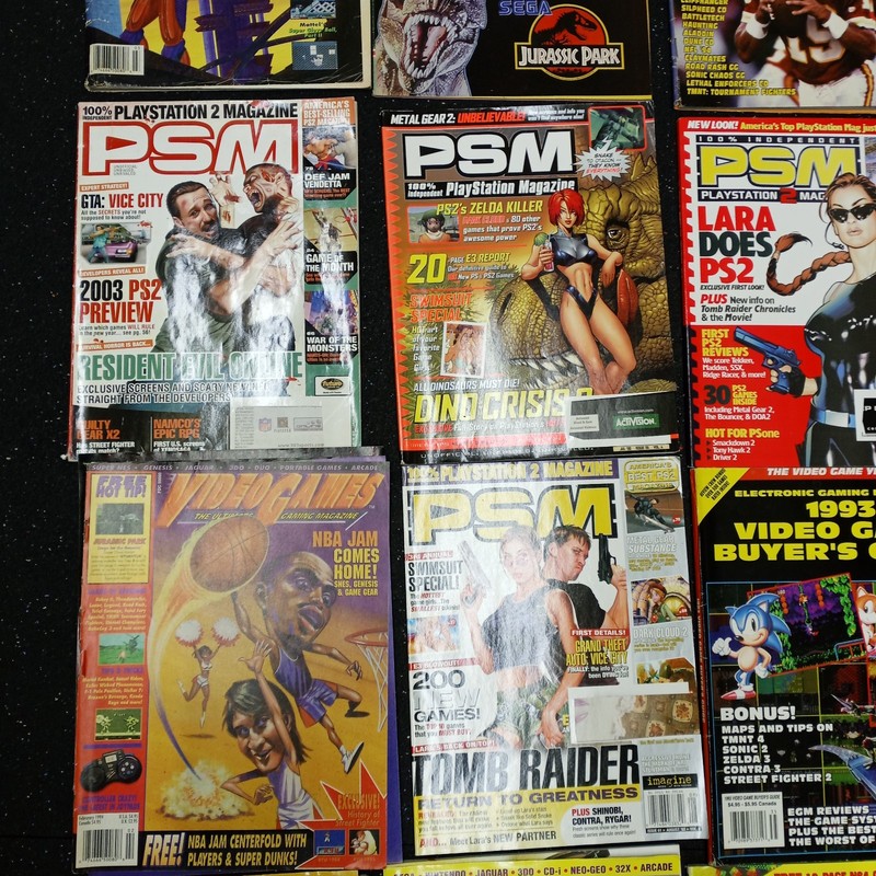 30+ Vintage 1990's Video Game Console Magazine Lot PSM, EGM, Dreamcast, Nintendo gallery