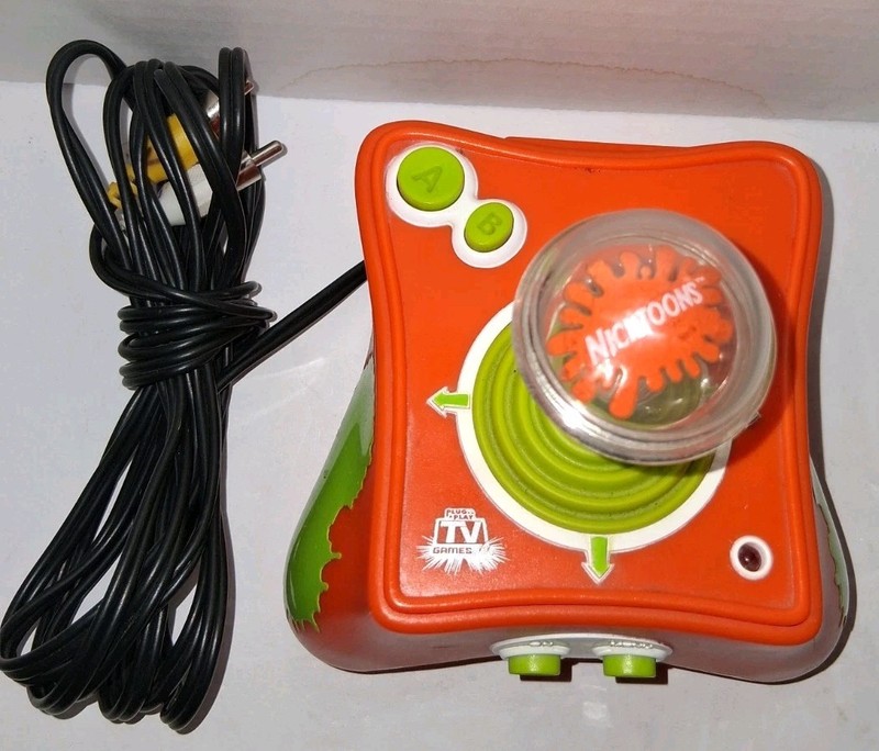 Jakks Pacific Nicktoons Plug & Play TV Games Controller Orange Slime 2004 WORKS gallery