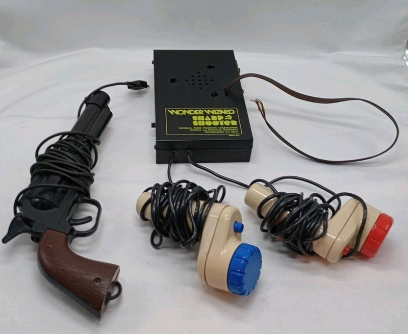 Vintage 1970s Wonder Wizard Bullseye Video 6 Game Console Untested No Power Cord