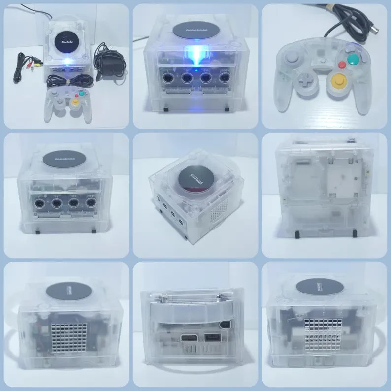 Various Colors Nintendo GameCube Console DOL-001 (USA) and Controllers Reshelled gallery