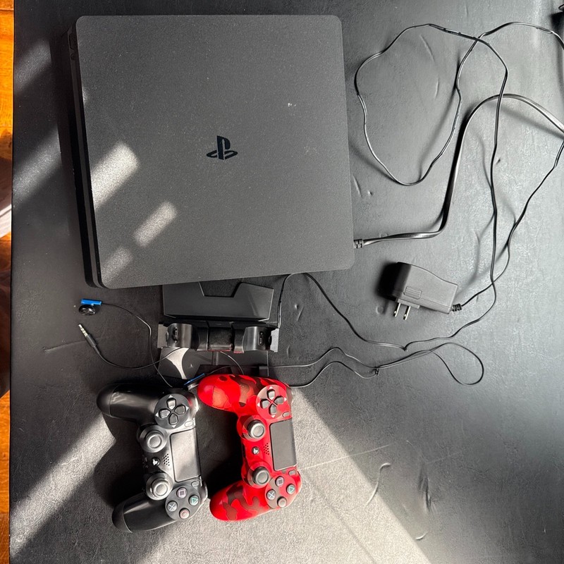 Sony PlayStation 4 Slim 500GB Gaming Console with Controller – Black