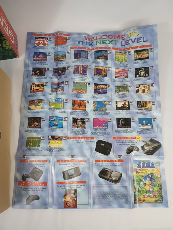 Sega Genesis Model 2 Console w/ Lion King Box Controller Cords Poster NO GAME gallery