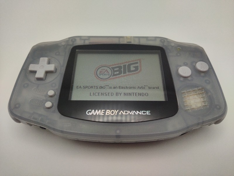 Nintendo Game Boy Advance with Game – Clear Glacier *Clean Tested Works*