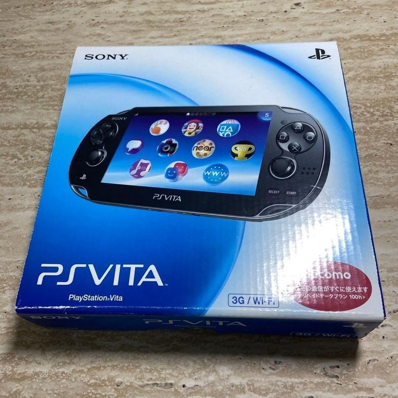 PS Vita 1000 Crystal Black 3G Wi-Fi Complete Excellent 6681