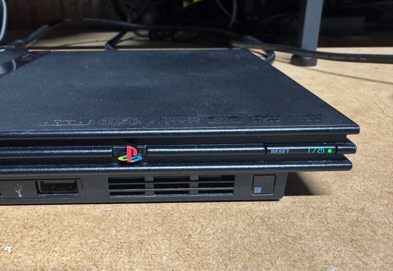 Sony PlayStation 2 Slim Line Version 1 Console Charcoal Black (READ DESCRIPTION) gallery