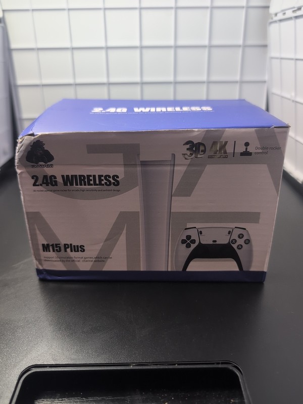 SJGAM M15 Plus Retro Video Game Console White 4K HDMI 2.4G Wireless Controllers