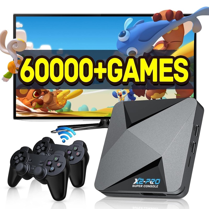 High-Performance Retro Gaming Console with 60,000+ Games & 4 Player Support** gallery