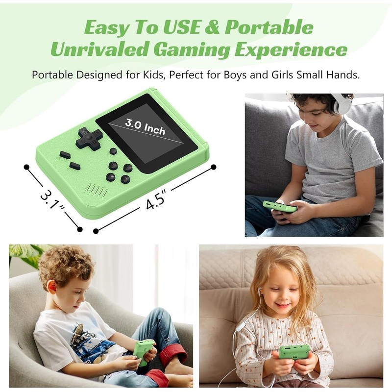 Retro Handheld Games Console, Built-in 400 Video Games, Portable Video Gaming Pl gallery