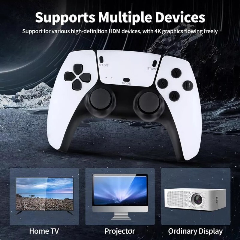 4K 64G HDMI TV Video Game Stick M15 Gaming Console Gamepad 2 Wireless Controller gallery