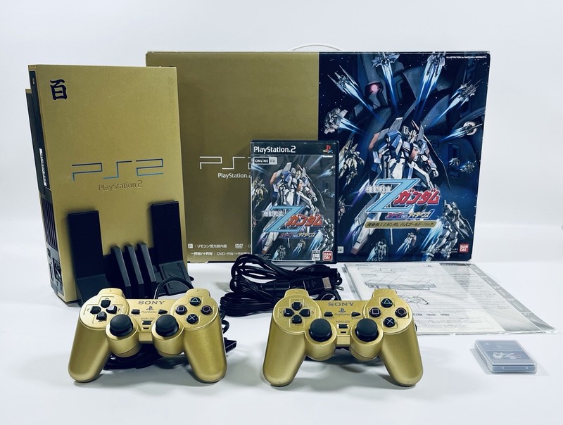 🌟 SONY PlayStation 2 Z Gundam Hyaku-Shiki Gold Pack Limited Edition 🌟 gallery
