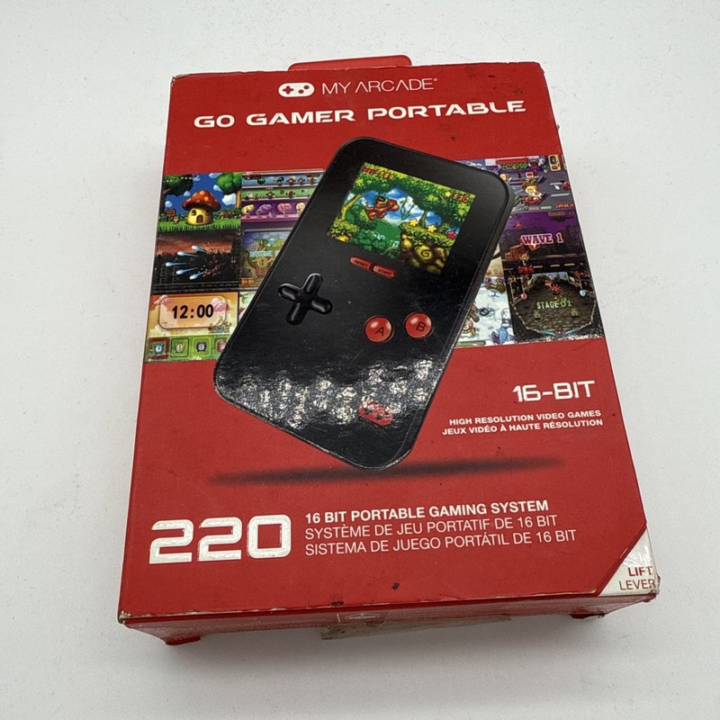 My Arcade Go Gamer Portable Device Built-In 220 Retro Games 16-Bit System