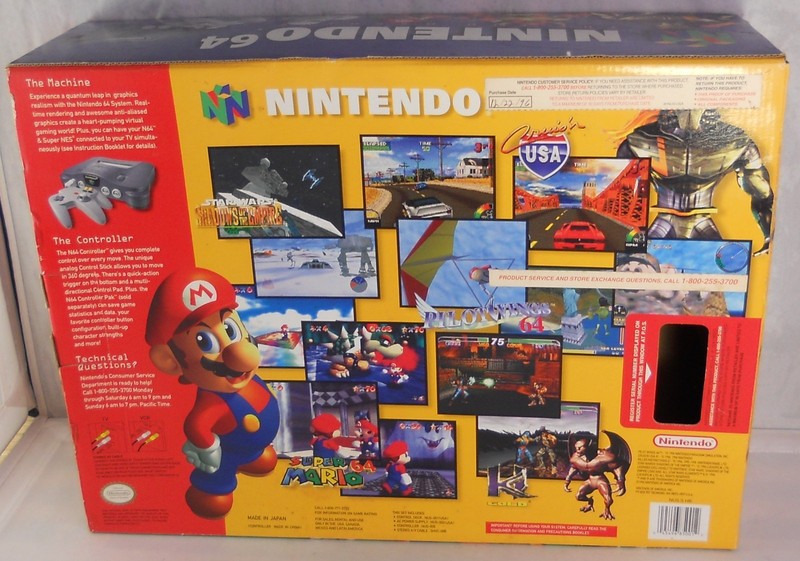 1996 Nintendo 64 Launch Edition Console Game Control Deck Complete in Box CIB gallery