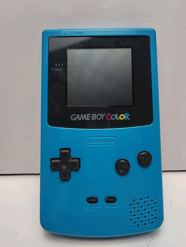 Nintendo Game Boy Color Handheld System Teal Blue CGB-001 Fully Tested See Pics