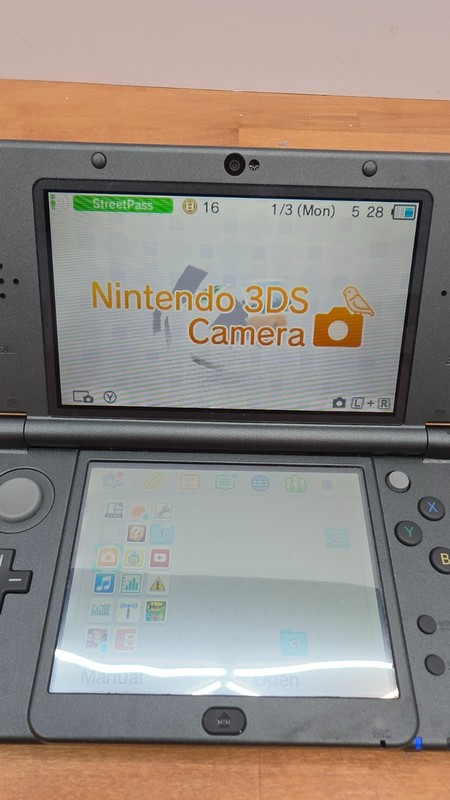 Nintendo New 3DS XL 4GB Black Gray Console System Tested With Charger! gallery